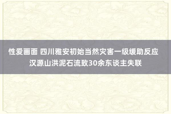 性爱画面 四川雅安初始当然灾害一级缓助反应  汉源山洪泥石流致30余东谈主失联