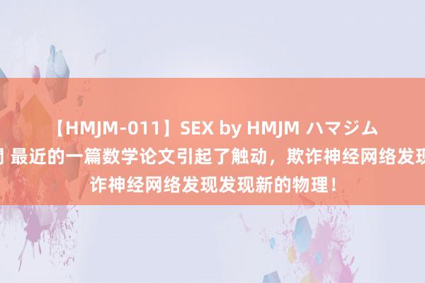 【HMJM-011】SEX by HMJM ハマジムベスト09 6時間 最近的一篇数学论文引起了触动，欺诈神经网络发现发现新的物理！