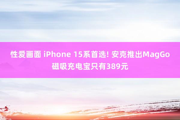 性爱画面 iPhone 15系首选! 安克推出MagGo磁吸充电宝只有389元