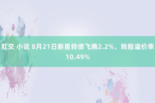 肛交 小说 8月21日新星转债飞腾2.2%，转股溢价率10.49%