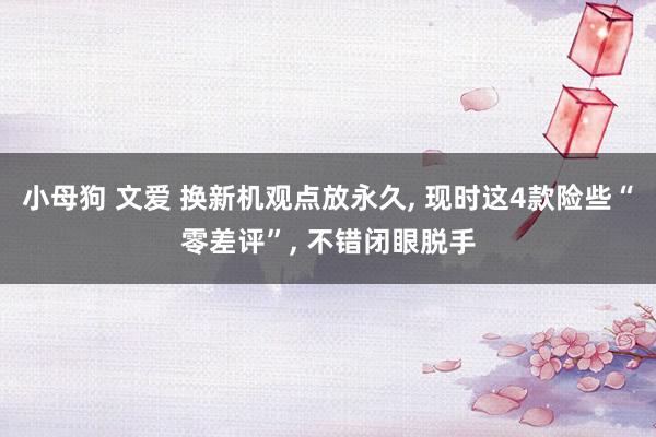 小母狗 文爱 换新机观点放永久, 现时这4款险些“零差评”, 不错闭眼脱手