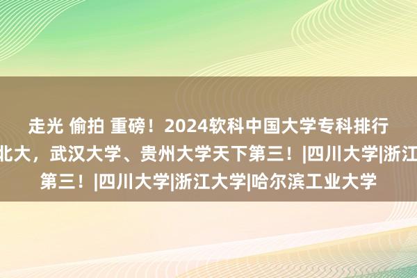 走光 偷拍 重磅！2024软科中国大学专科排行发布！吉林大学跳跃北大，武汉大学、贵州大学天下第三！|四川大学|浙江大学|哈尔滨工业大学